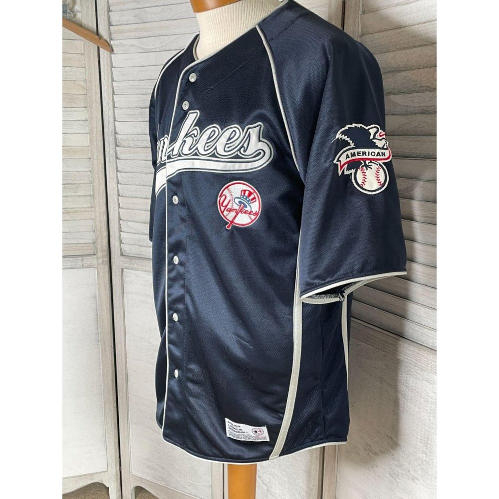 ***SOLD*** NY Yankees Blue Jersey Mens Large NWOT - Picture 2 of 7